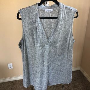 Calvin Klein silver  blouse XL